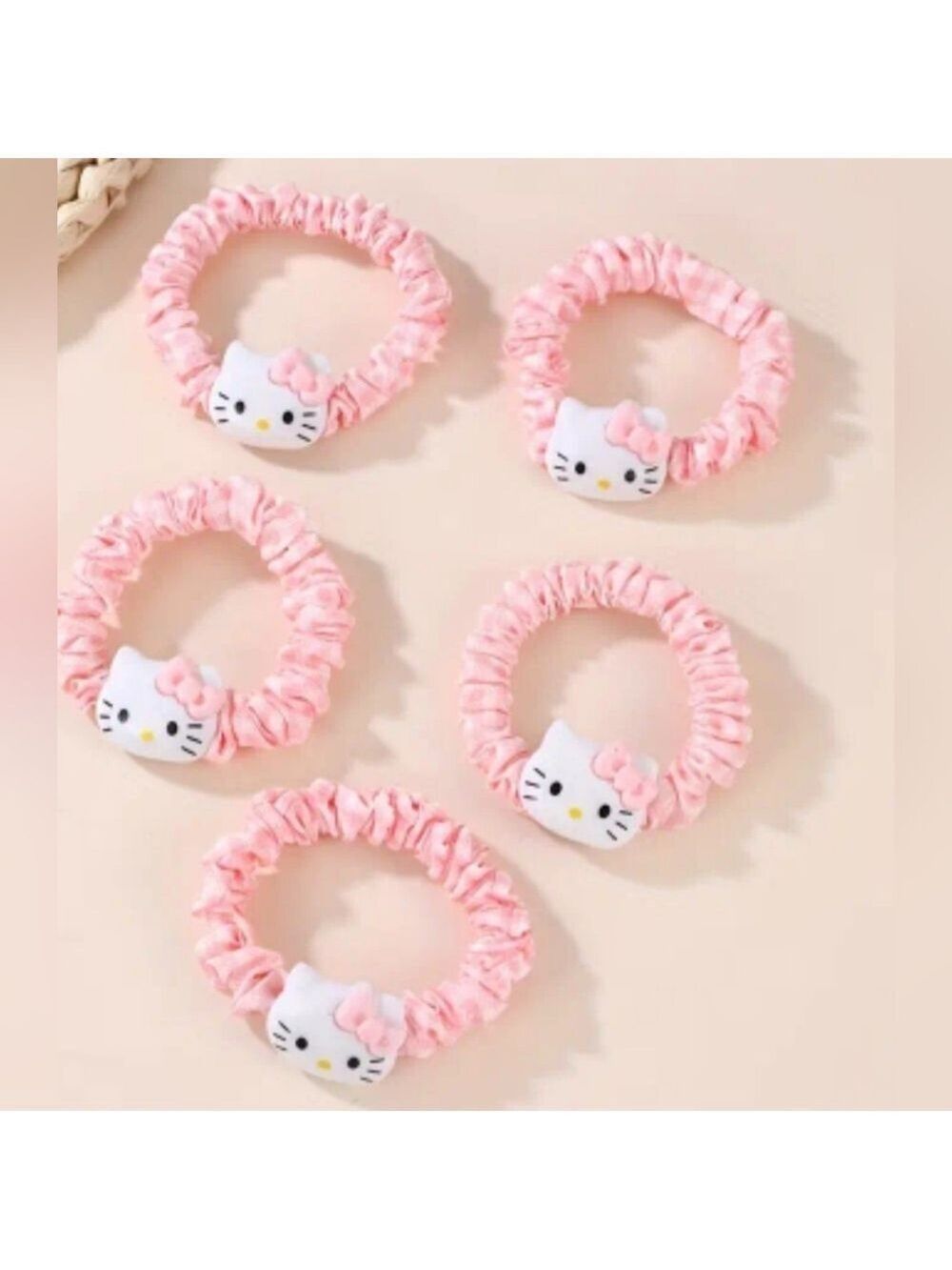 Hello Kitty Pink Scrunchie Set